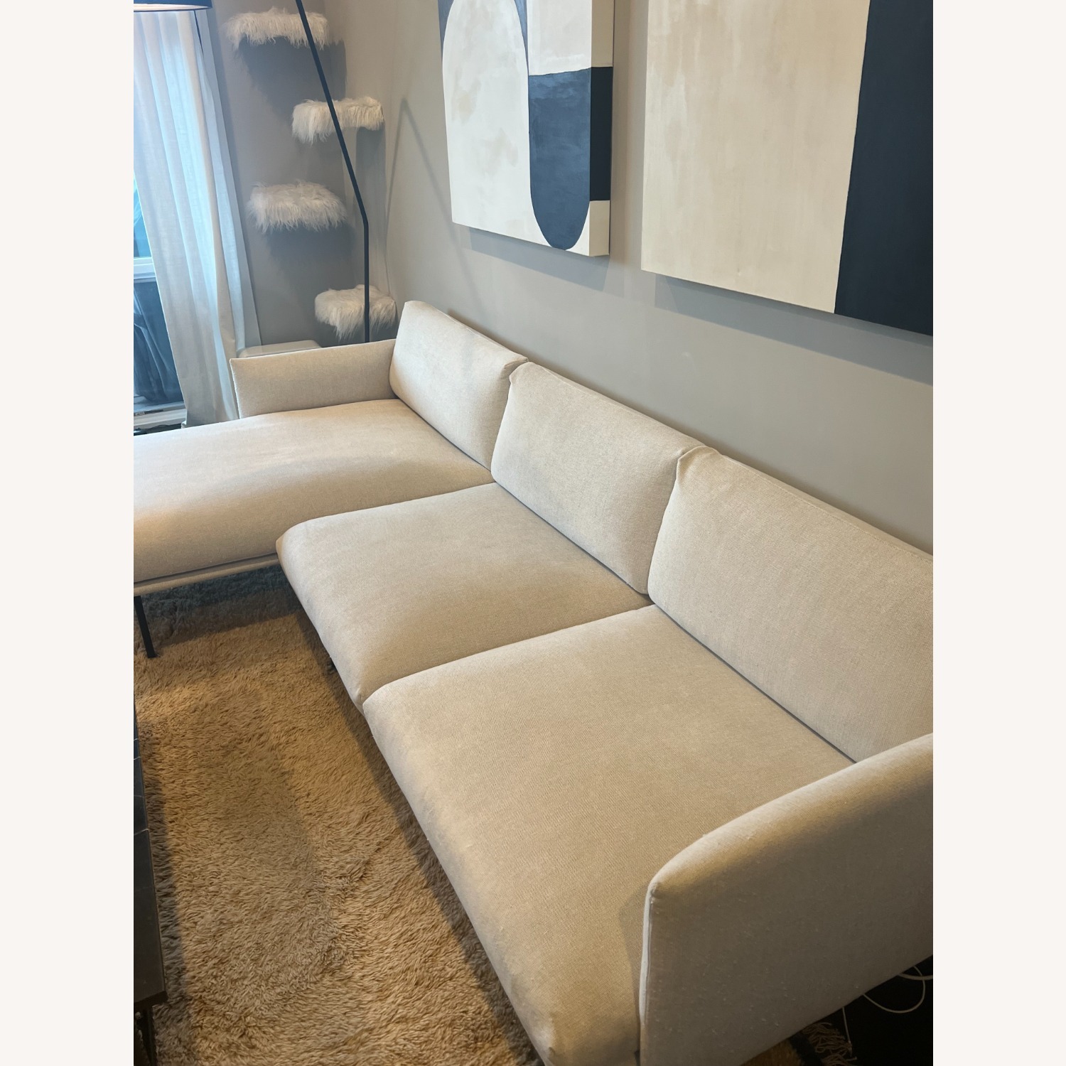 Design Within Reach Outline White 2 Piece Sectional - image-8