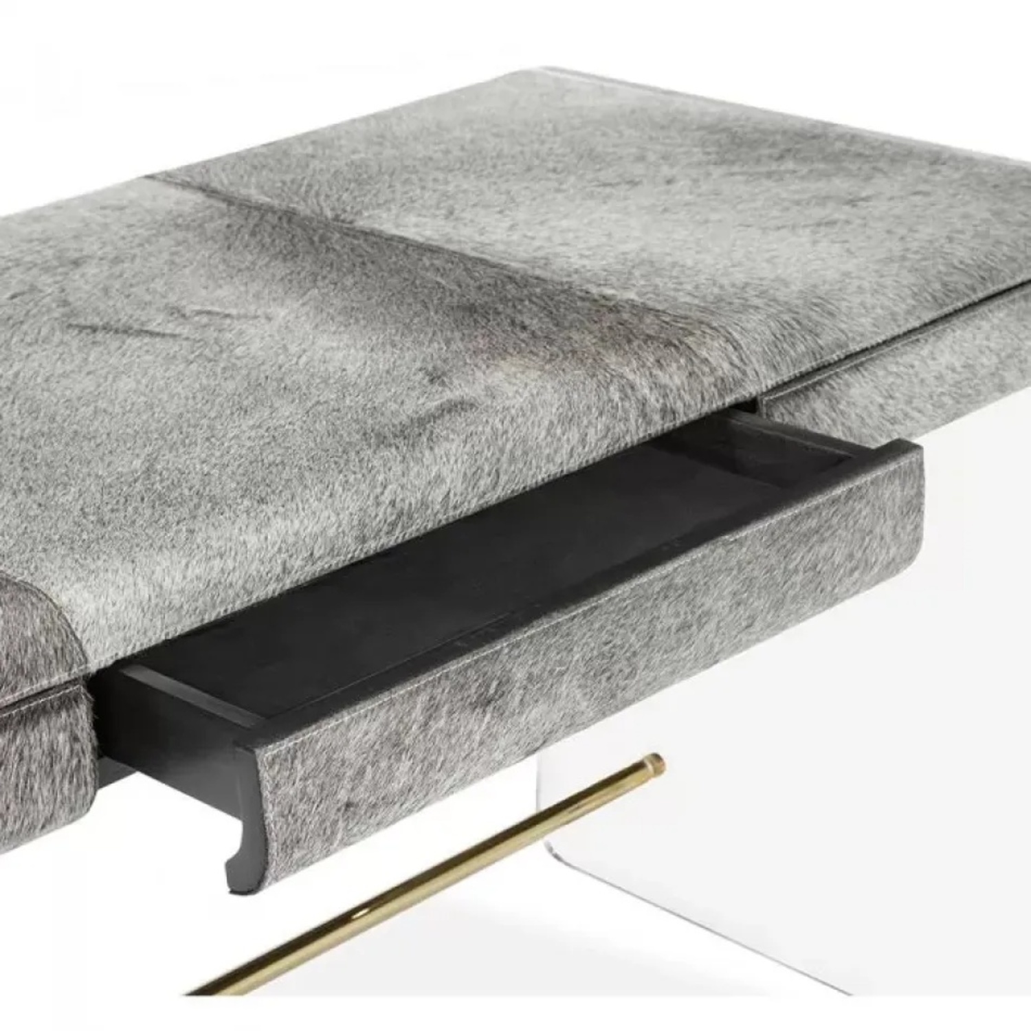Interlude Home Natural Fur and Hide Desk - image-6