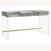 Interlude Home Natural Fur and Hide Desk