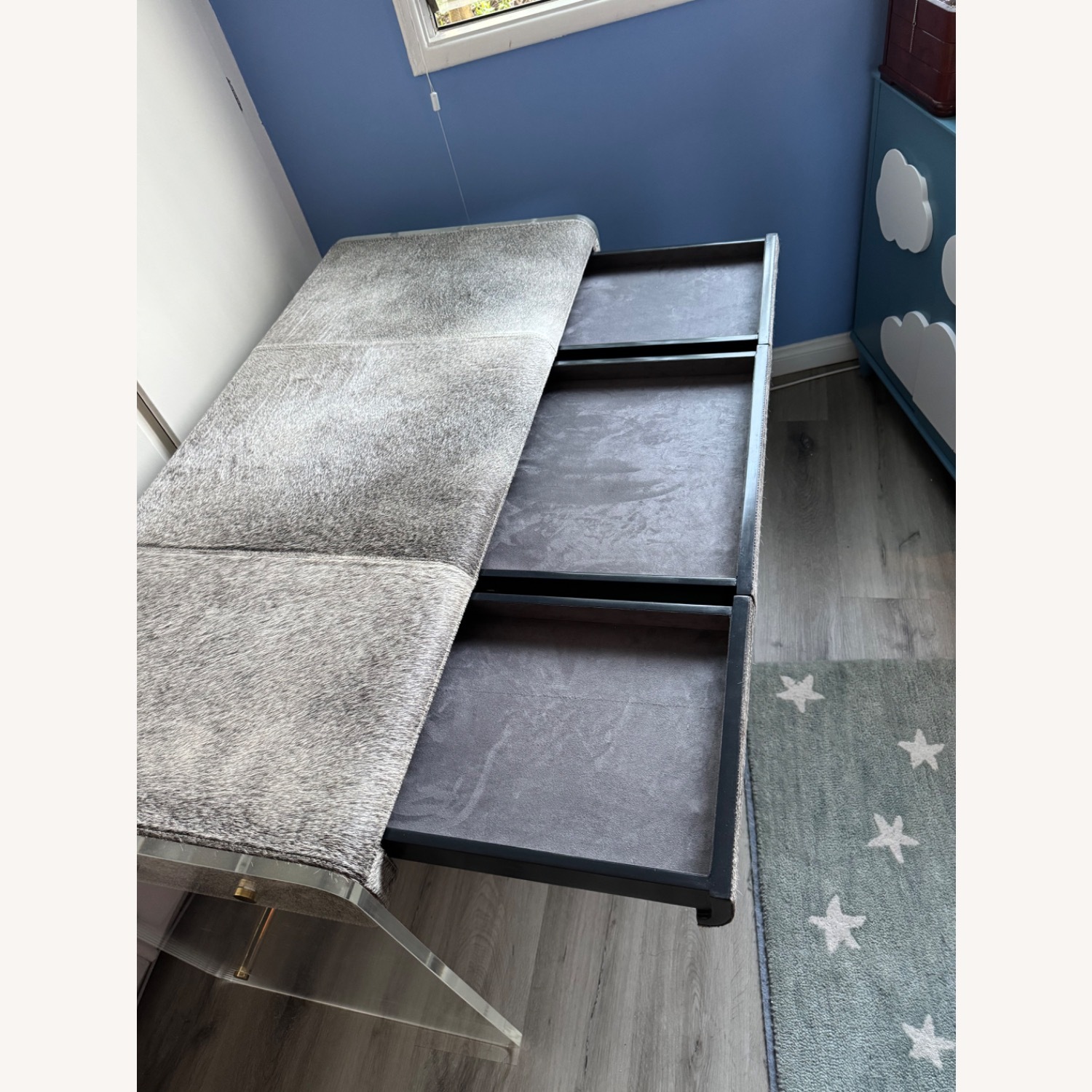 Interlude Home Natural Fur and Hide Desk - image-4