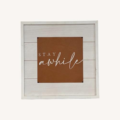 Used Solid Wood Custom Wall Decor for sale on AptDeco