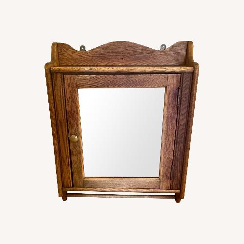 Used Vintage Oak Medicine Cabinet for sale on AptDeco