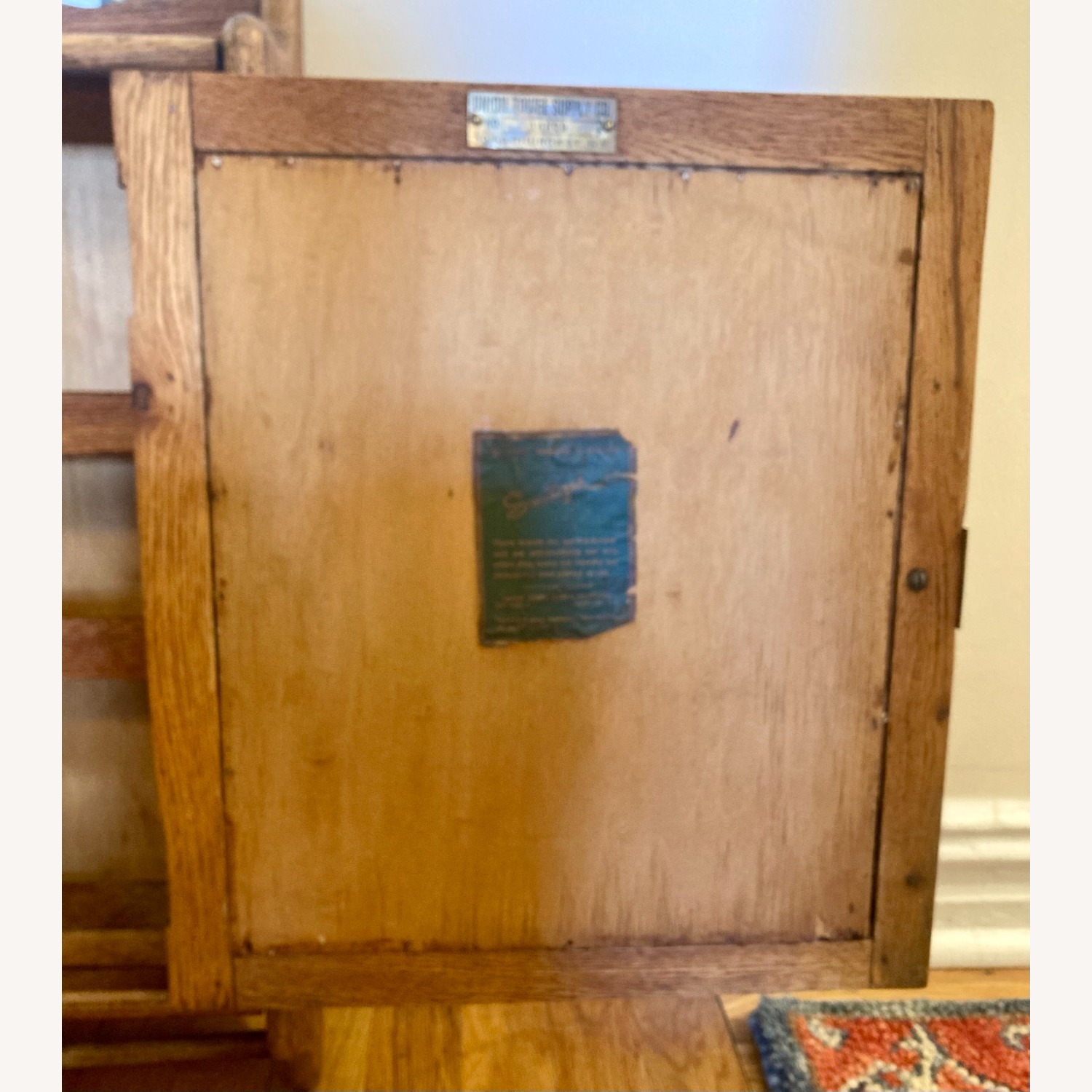 Vintage Oak Medicine Cabinet - image-5
