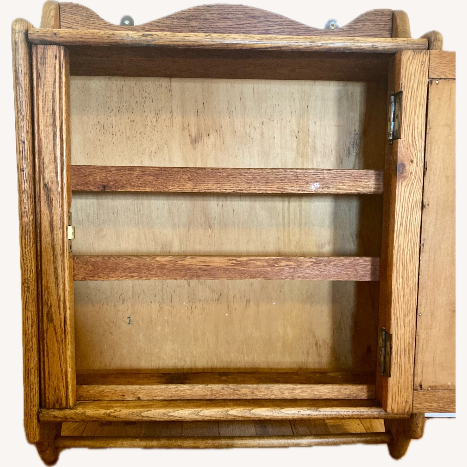 Vintage Oak Medicine Cabinet - image-4