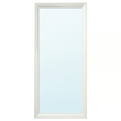 Used IKEA Hemnes White Wood Floor Mirror for sale on AptDeco