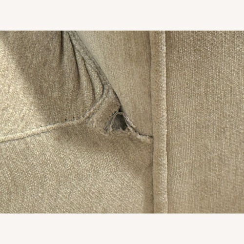 Used Crate & Barrel Oatmeal Chenille Sofa & Ottoman for sale on AptDeco