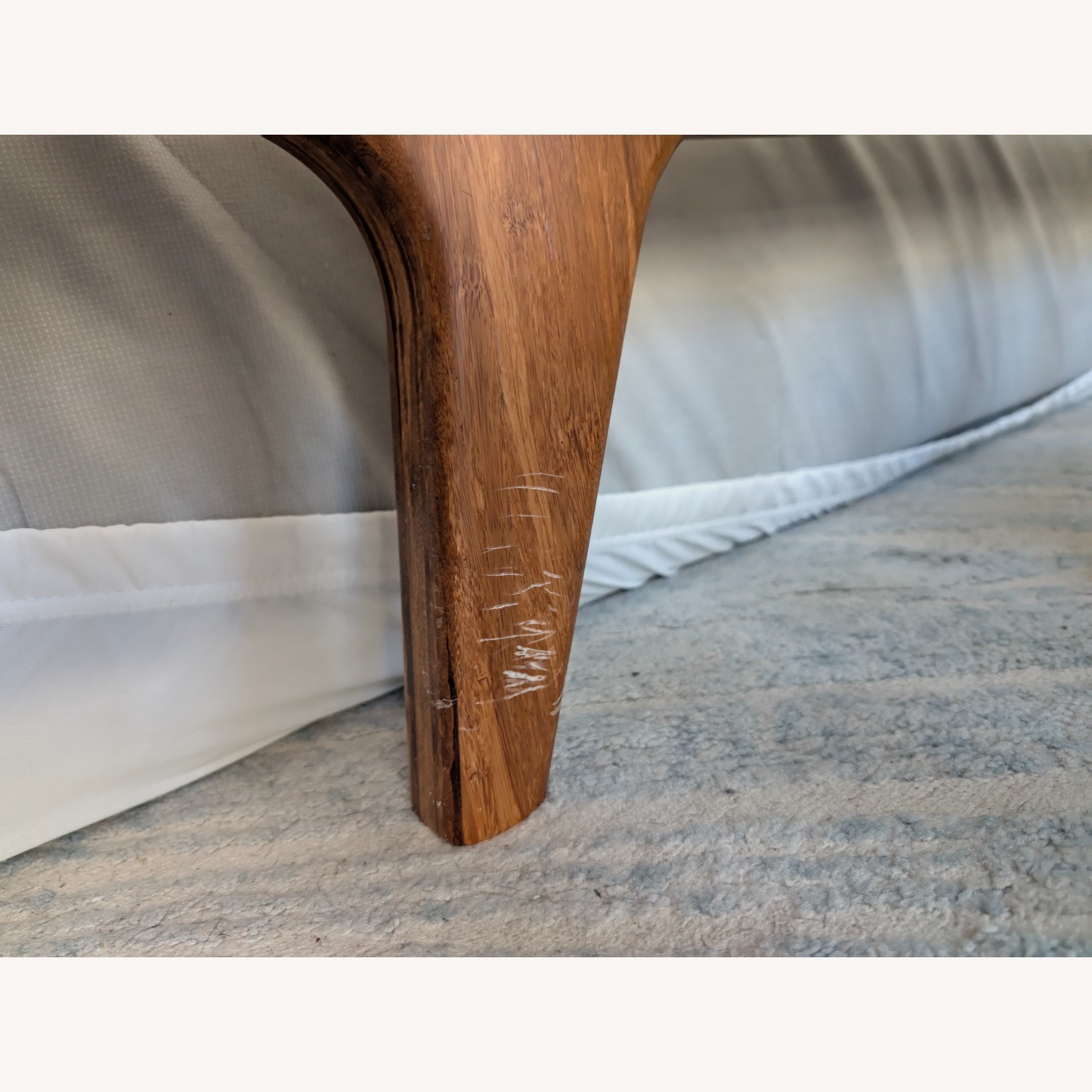 Raymour & Flanigan Dark Brown Wood Queen Bed  - image-6