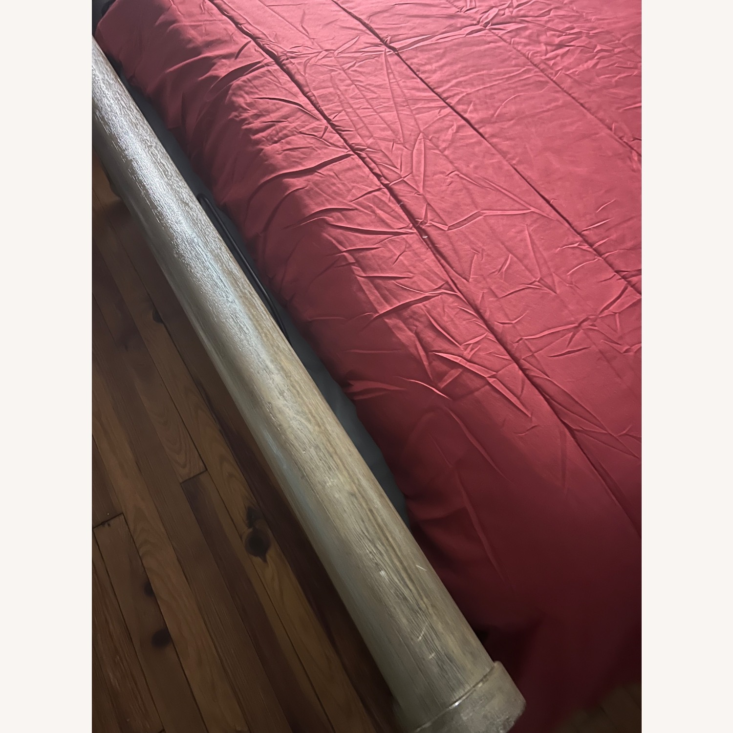 Raymour & Flanigan Light Brown Queen Bed - image-4