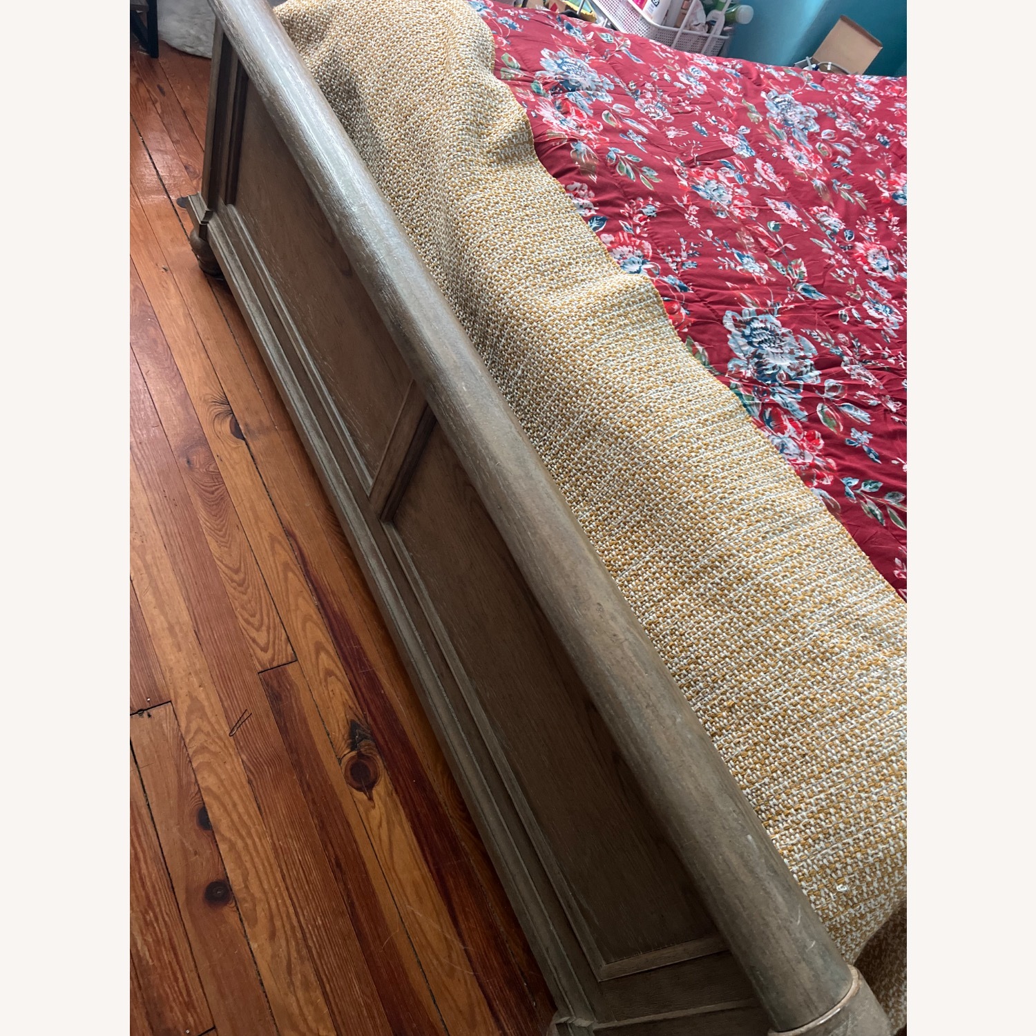 Raymour & Flanigan Light Brown Queen Bed - image-2