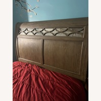 Raymour & Flanigan Light Brown Queen Bed