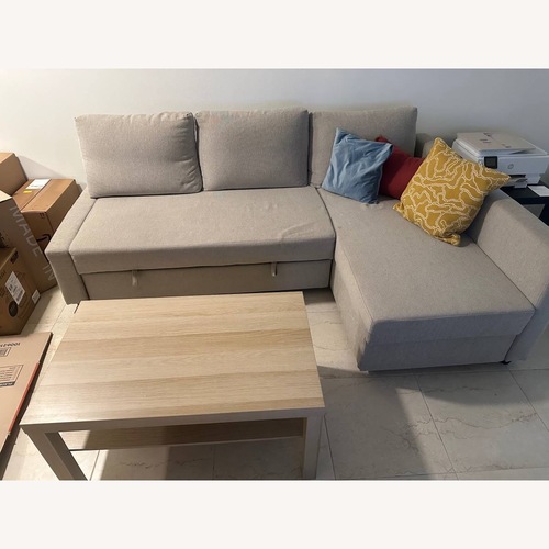 Used IKEA Friheten Natural Fabric Sleeper Sofa for sale on AptDeco