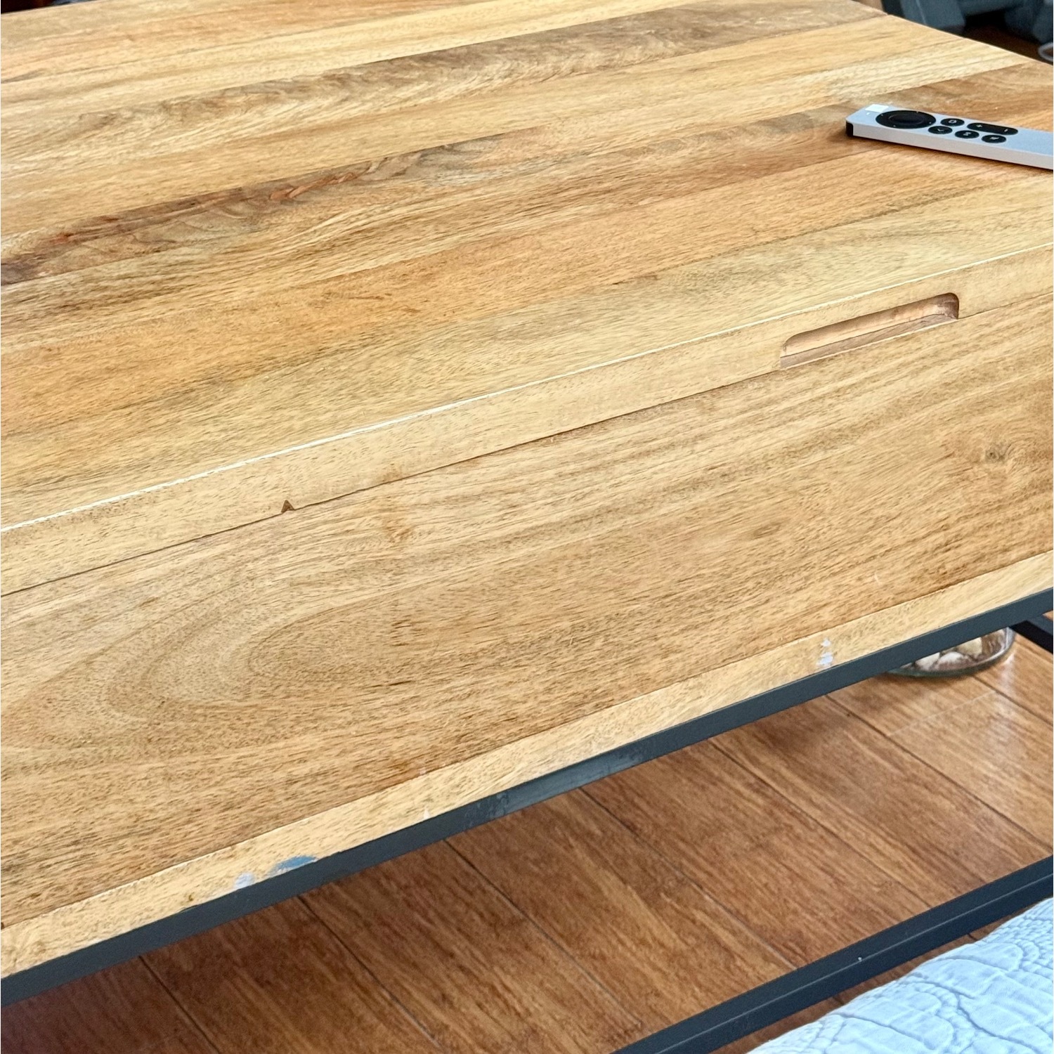 West Elm Light Brown Wood Coffee Table - image-8