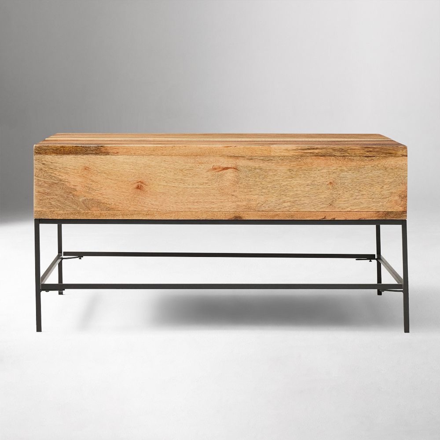 West Elm Light Brown Wood Coffee Table - image-3