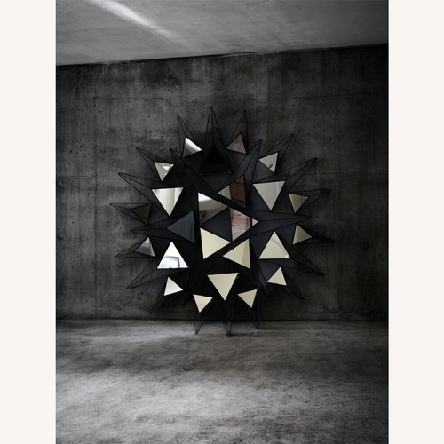 Used Mirrored Wall Art, Black  for sale on AptDeco