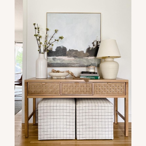 Used Target Studio Mcgee Light Brown Side Table for sale on AptDeco