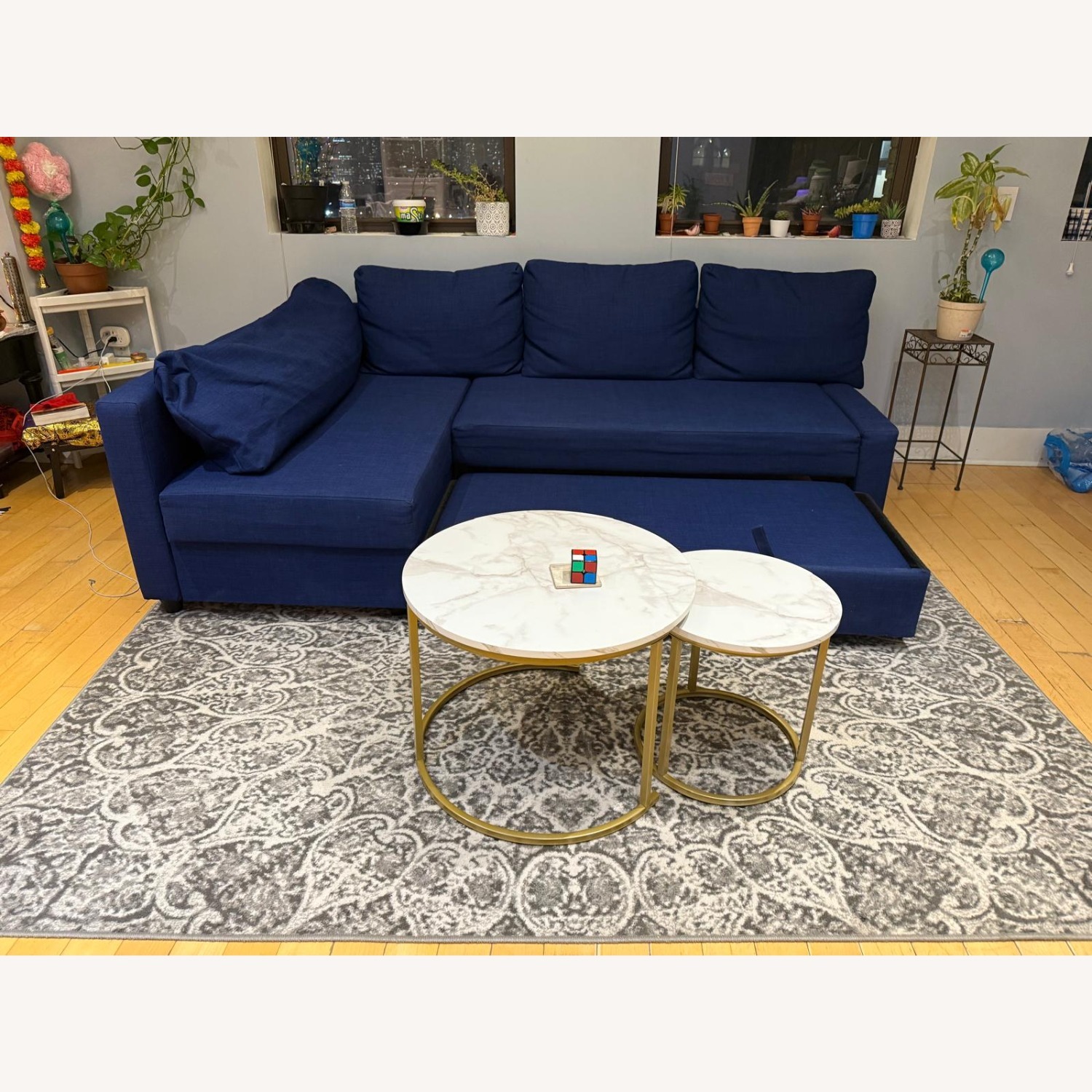 IKEA Friheten Blue Wood 2 Piece Sectional - image-3