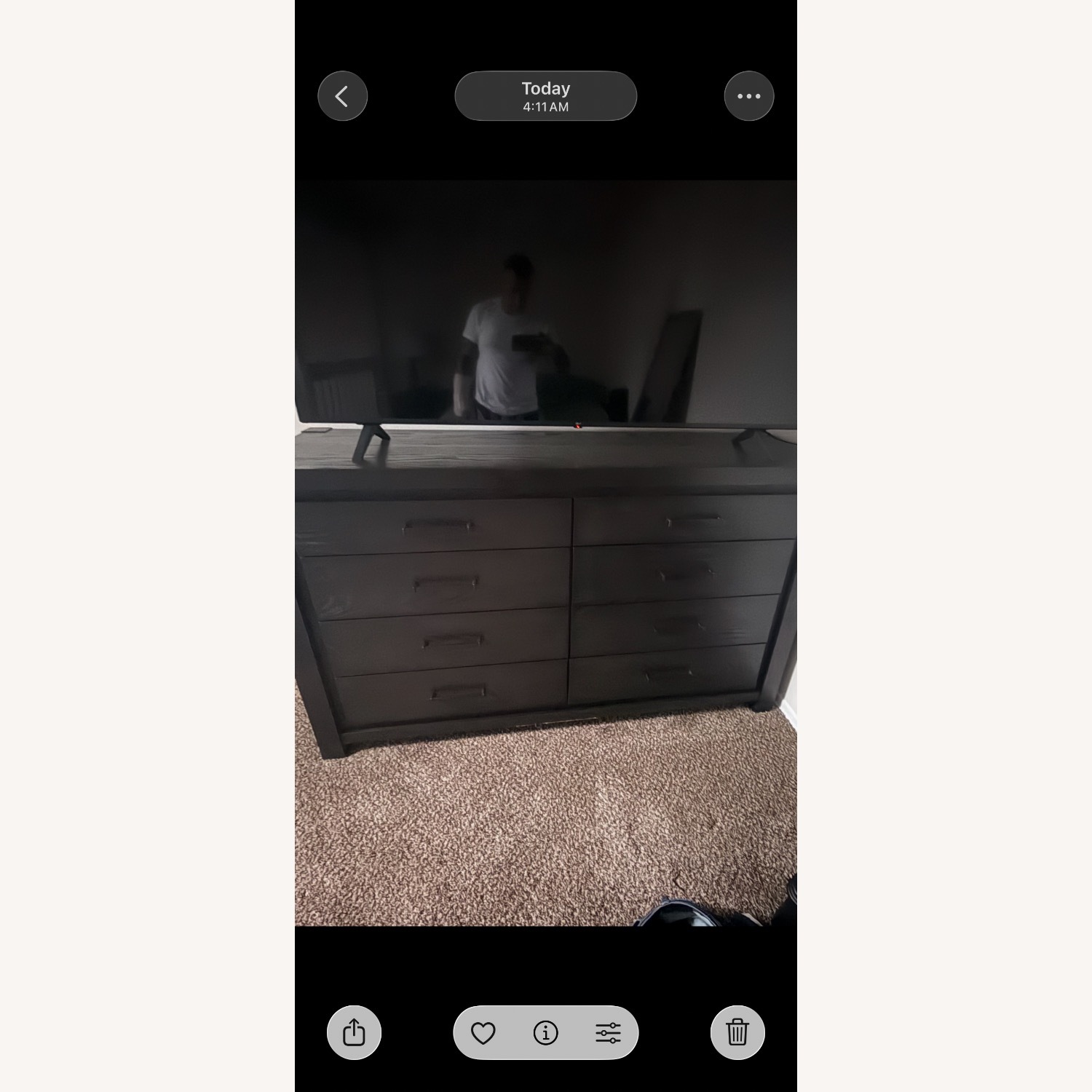 Raymour & Flanigan Dark Brown Dresser - image-3