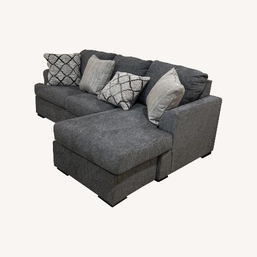 Used Ashley Furniture Gardiner Right Facing Sofa Pewter for sale on AptDeco