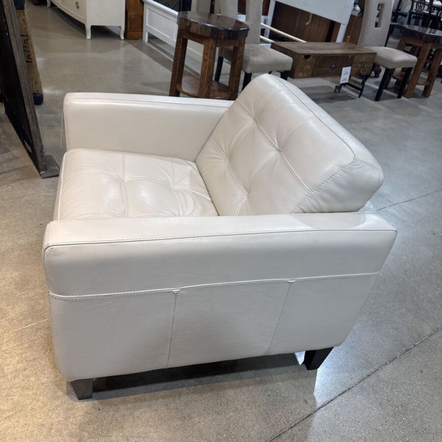 Macy's Pezley Leather Armchair - image-2