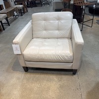Macy's Pezley Leather Armchair