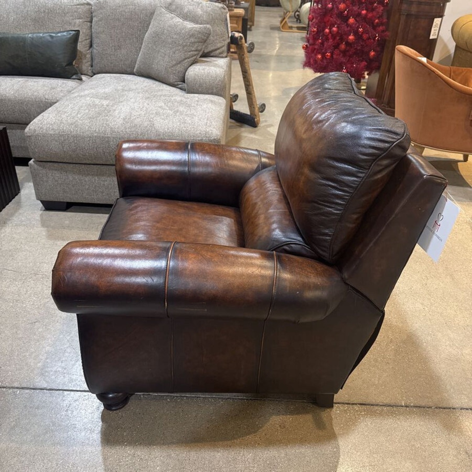 Walter E. Smithe Portman Leather Manual Recliner - image-2