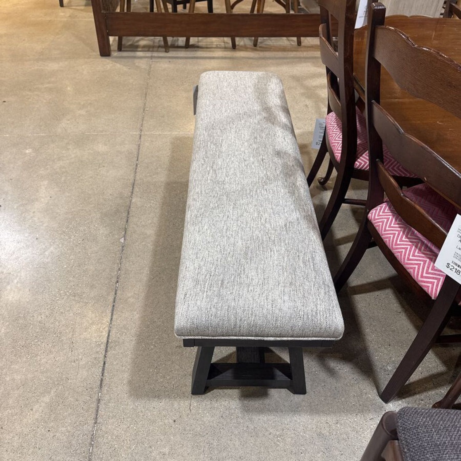 American Signature Edison Upholstered Dining Bench - image-2