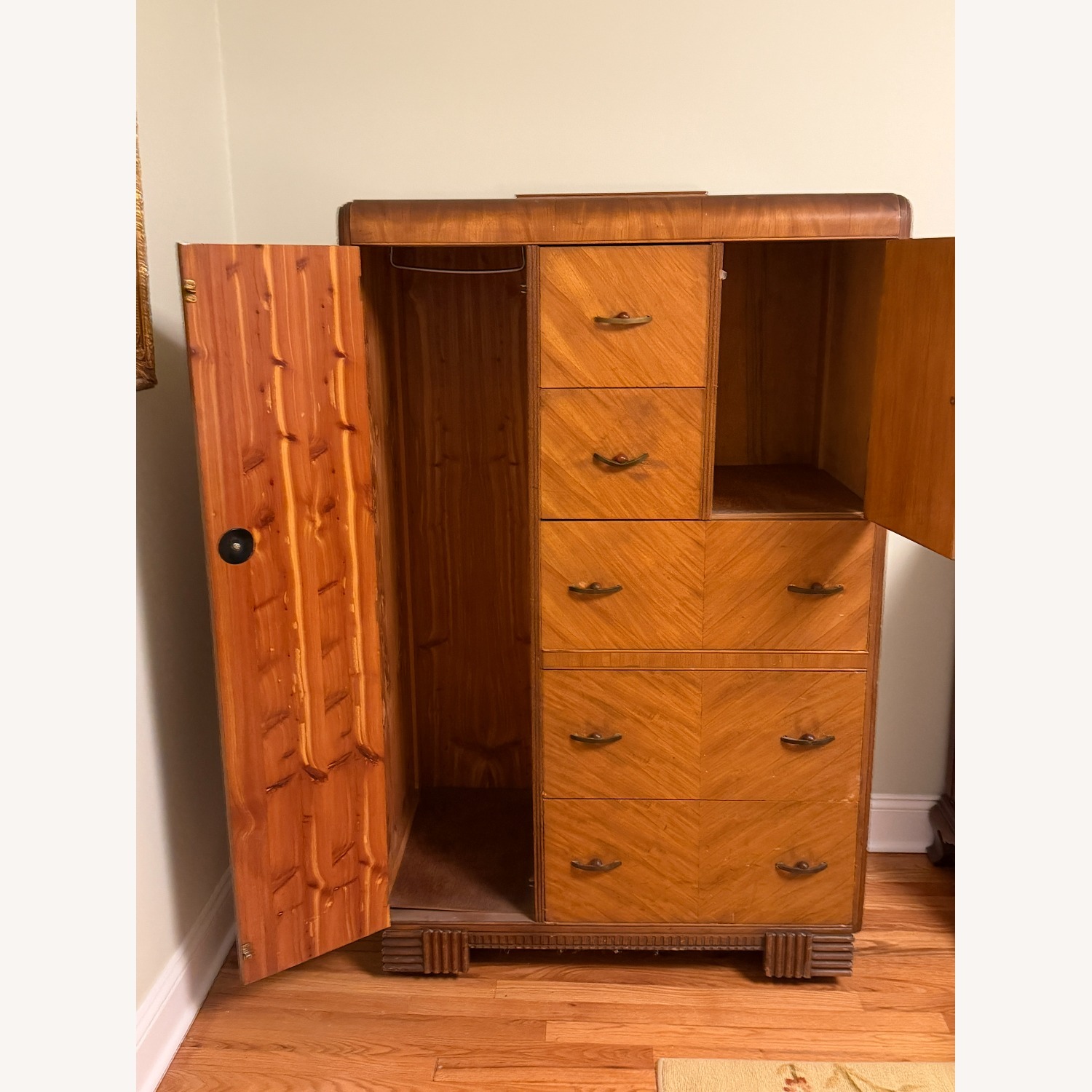 Vintage/Antique Wood Armoire - image-2