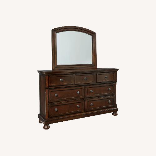 Used Porter 7 Drawer Dresser and Mirror for sale on AptDeco
