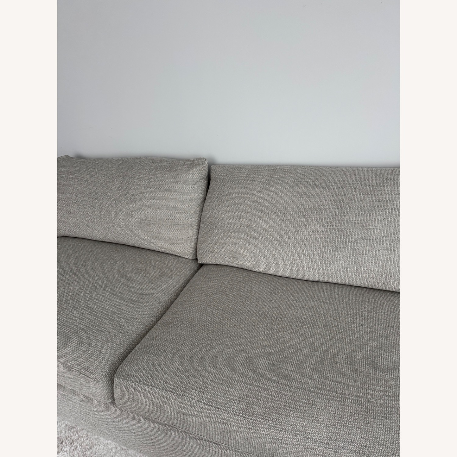 Crate & Barrel Natural Fabric 2 Piece Sectional - image-3