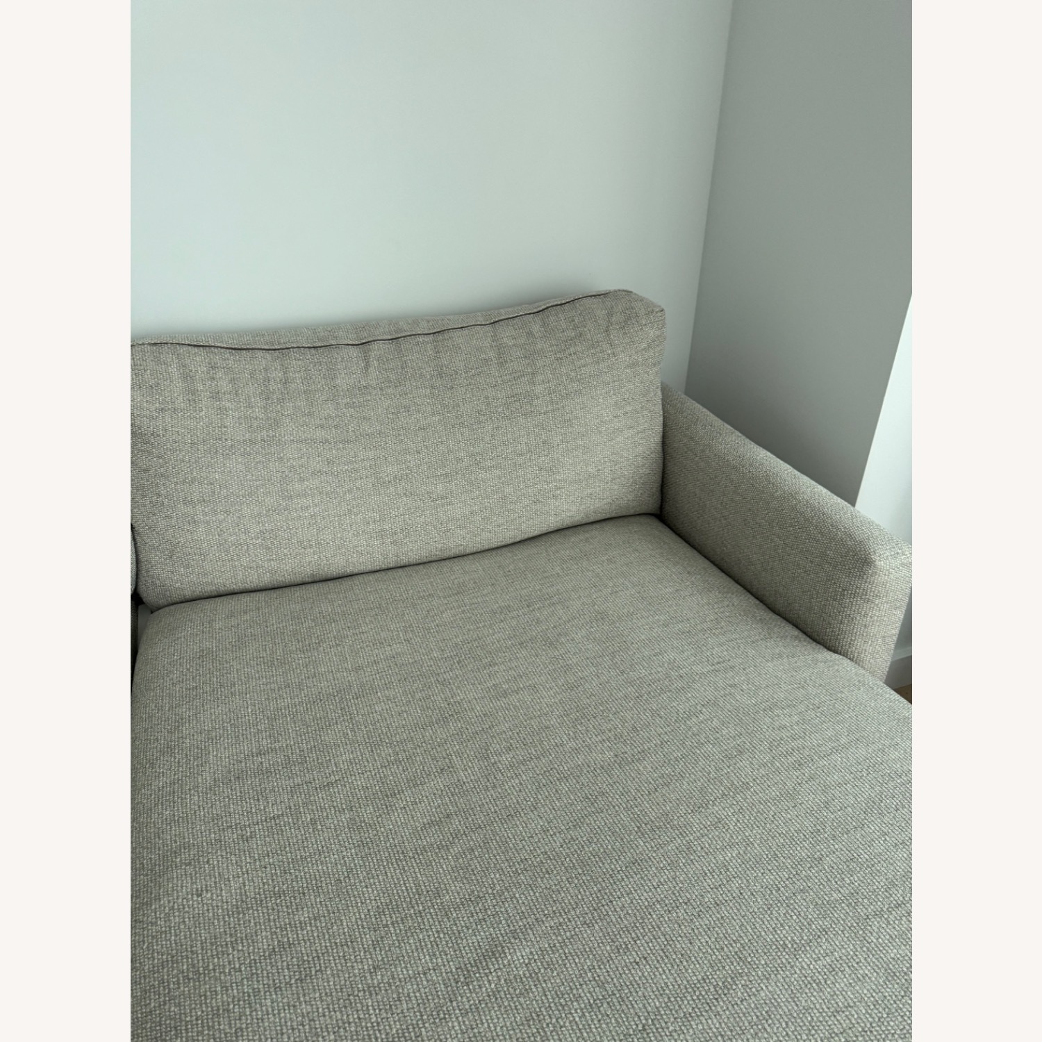 Crate & Barrel Natural Fabric 2 Piece Sectional - image-2