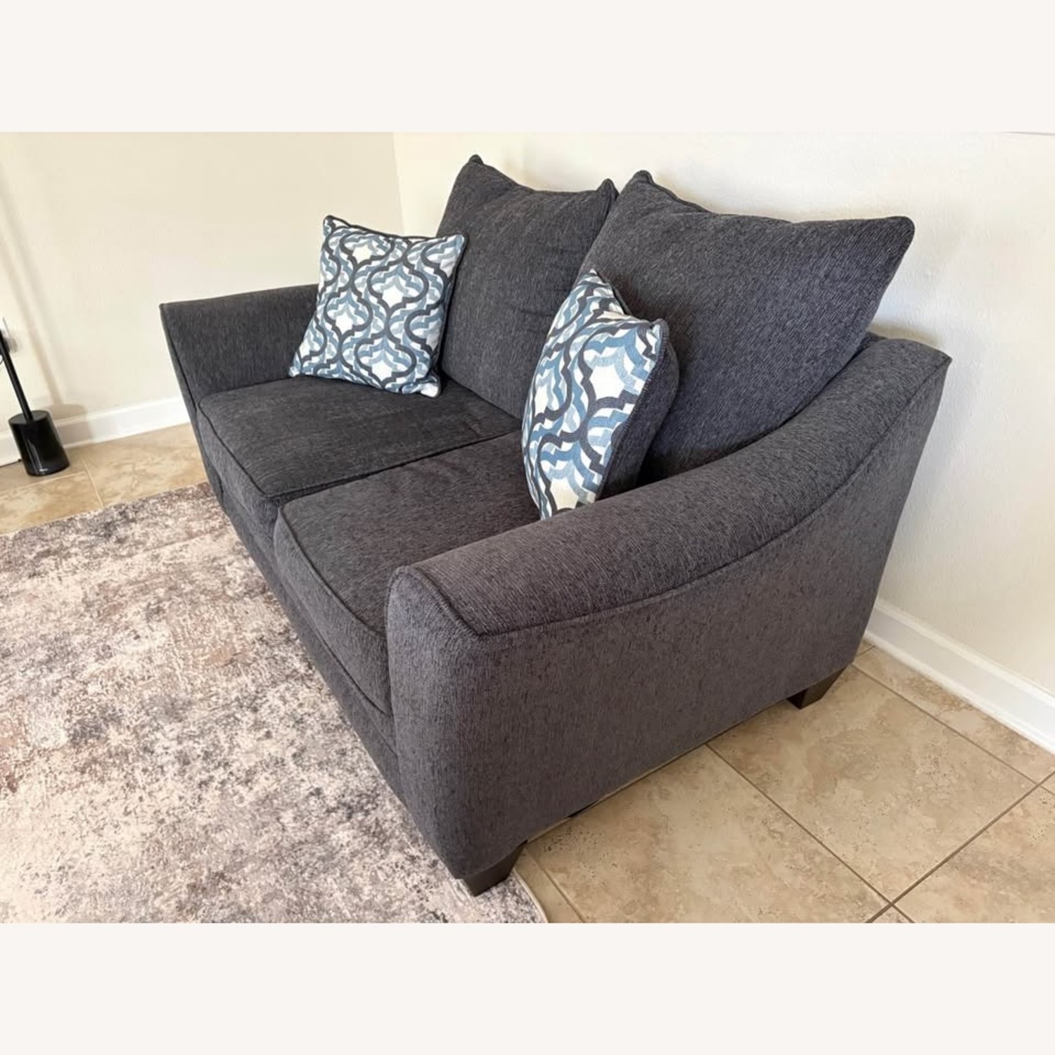 Victoria Park Grey Loveseat - image-1