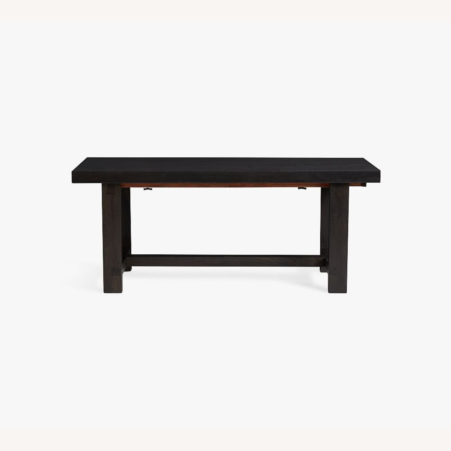Pottery Barn Black Wood Dining Set + 6 Chairs - image-10