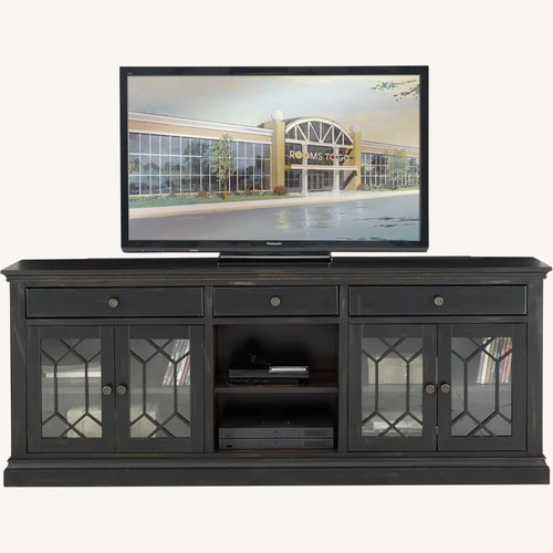 Used Rooms To Go Dark Brown Wood Media Storage for sale on AptDeco