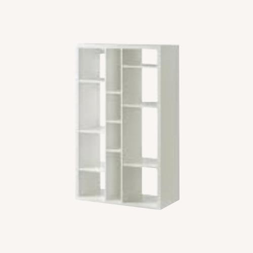 Used IKEA Kallax White Wood Bookcase for sale on AptDeco