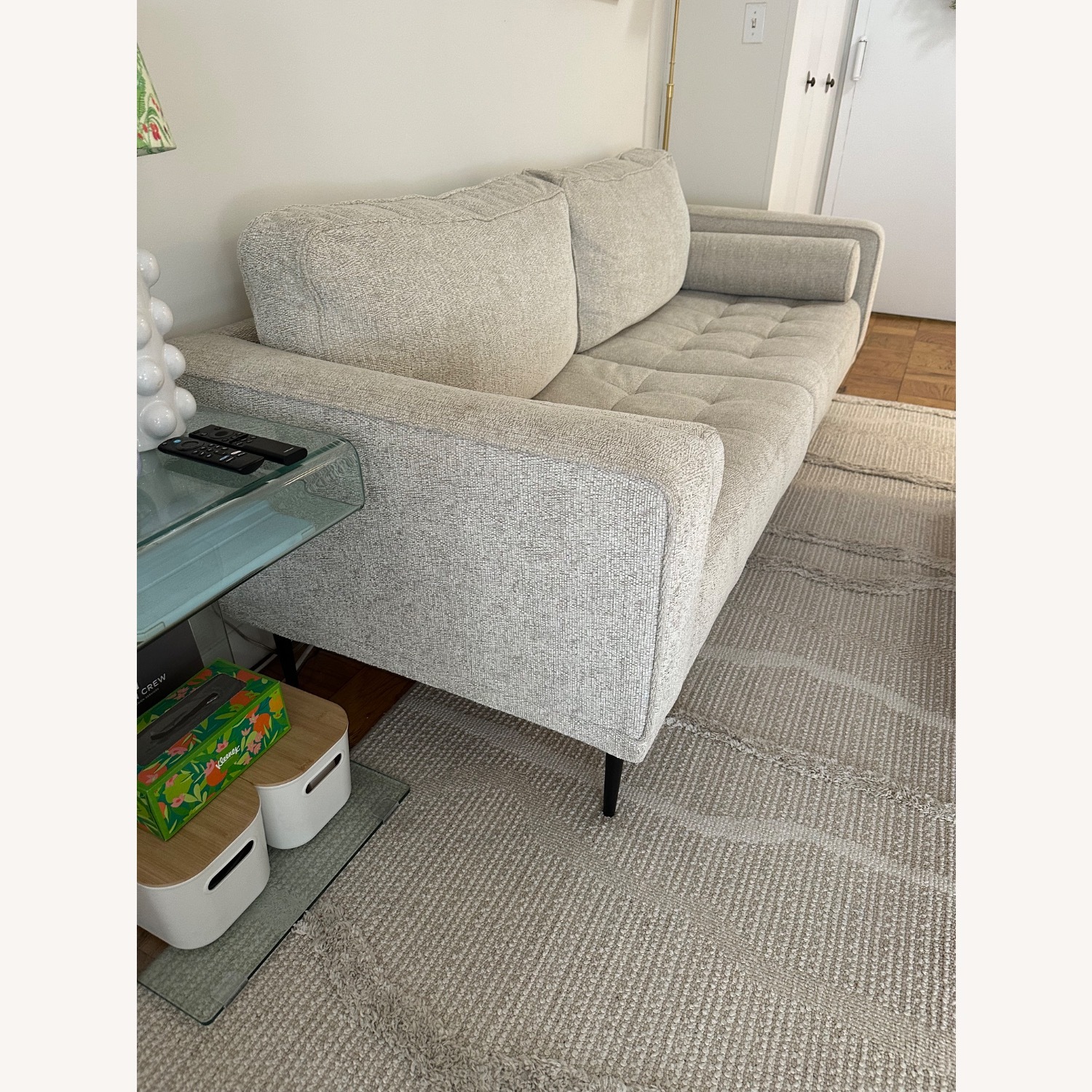 Ashley Caladeron Mid-Century Modern Chenille Sofa - image-2