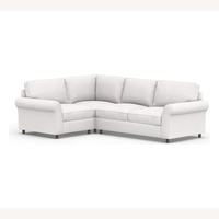 Pottery Barn White Fabric 3+ Piece Sectional