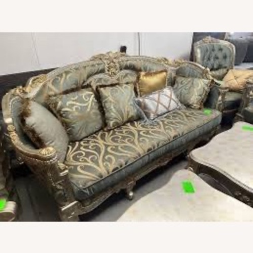 Used Zara Home Cosmos Blue Fabric 3+ Seater Sofa for sale on AptDeco