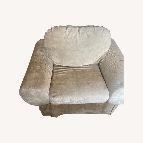 Used Light Brown Fabric Armchair for sale on AptDeco
