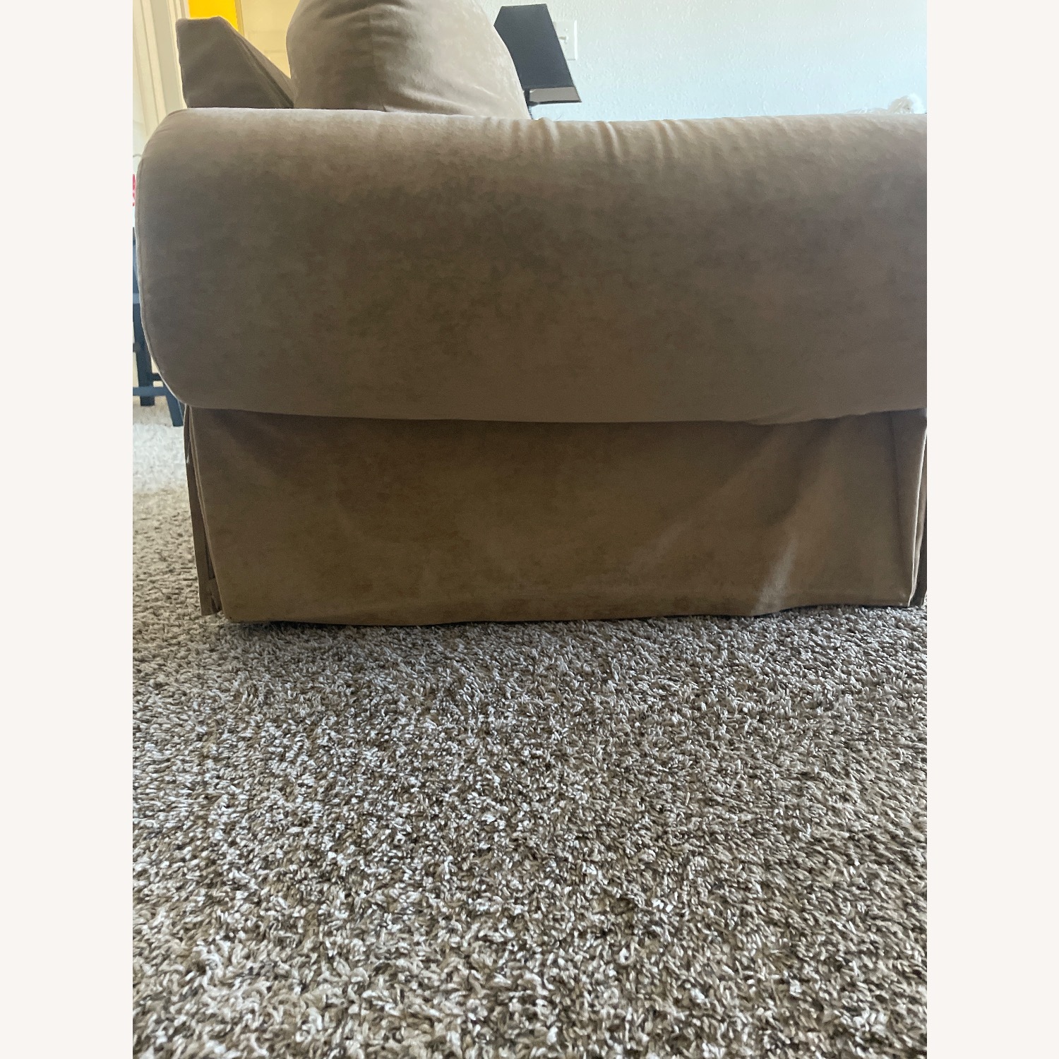 Light Brown Fabric Armchair - image-2