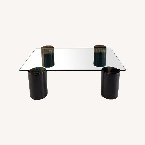 Used Italian Designer Glass Coffee Table for sale on AptDeco
