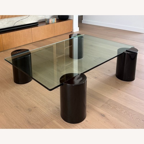 Used Italian Designer Glass Coffee Table for sale on AptDeco