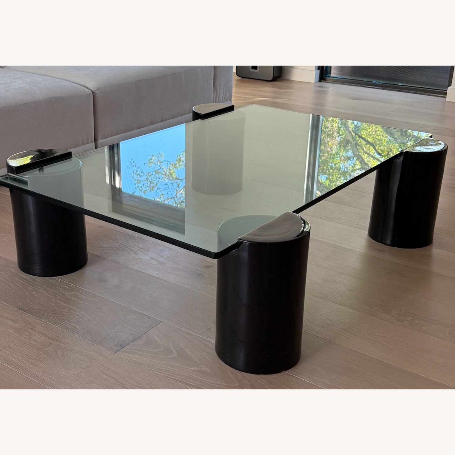 Italian Designer Glass Coffee Table - image-1