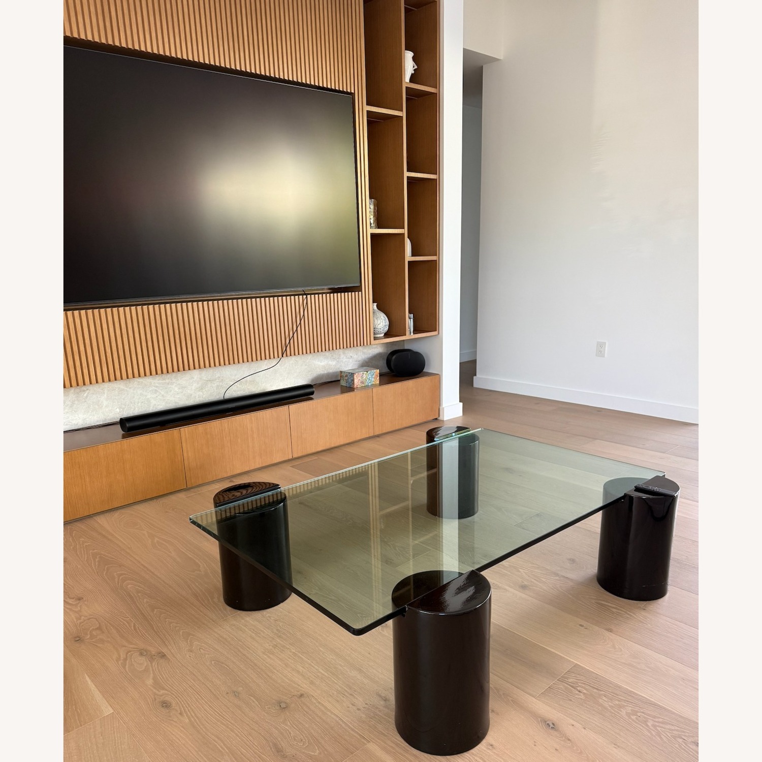 Italian Designer Glass Coffee Table - image-4