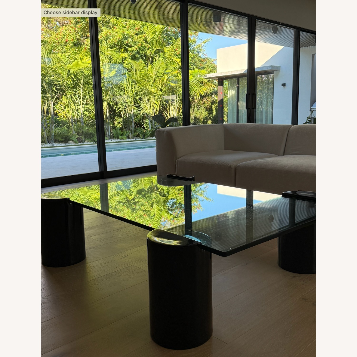 Italian Designer Glass Coffee Table - image-2