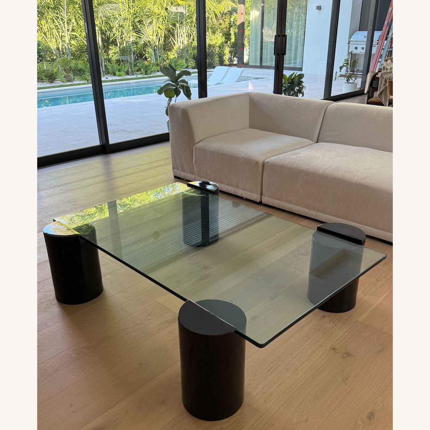 Italian Designer Glass Coffee Table - image-5