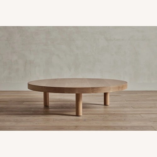 Used Nickey Kehoe White Oak Coffee Table for sale on AptDeco