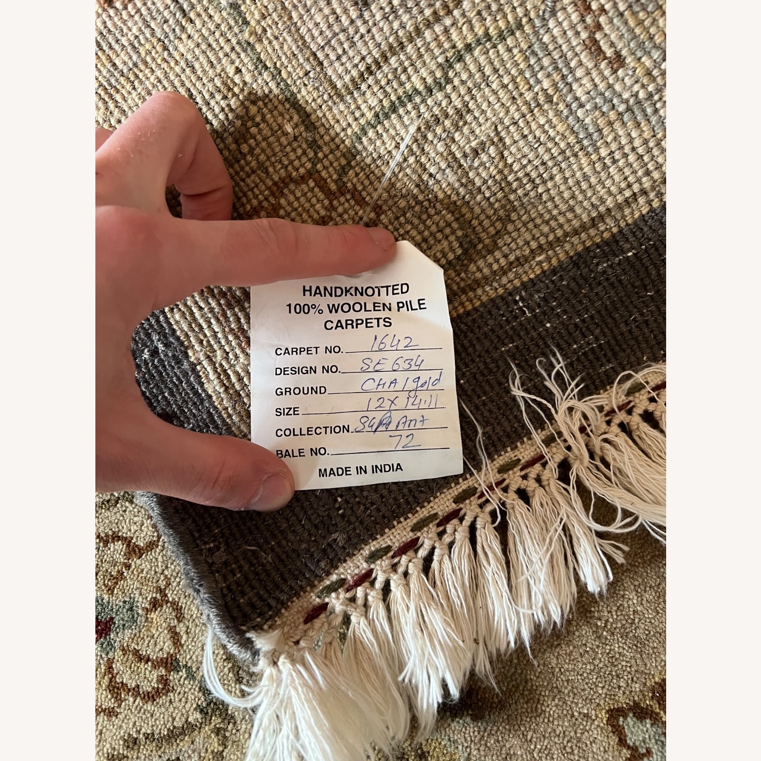 ABC Carpet and Home Blue Wool Area Rug 12' x 15' - image-4