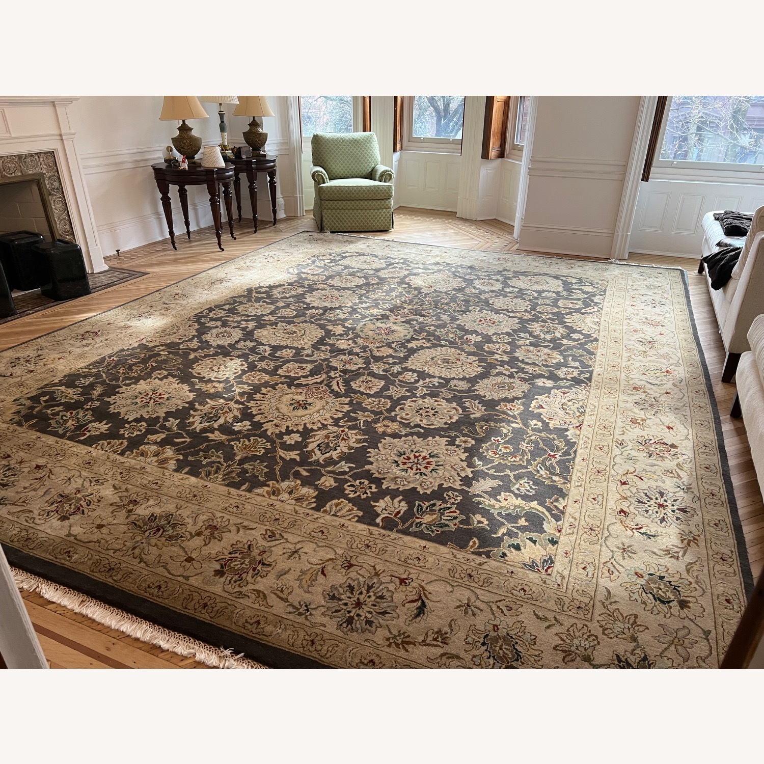 ABC Carpet and Home Blue Wool Area Rug 12' x 15' - image-0