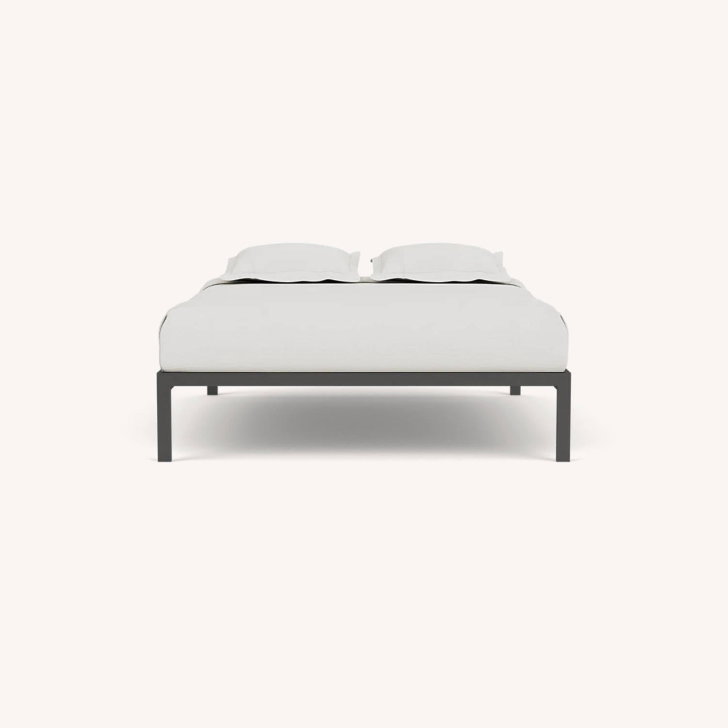 Room & Board Core Dark Gray Metal Queen Bed - image-1