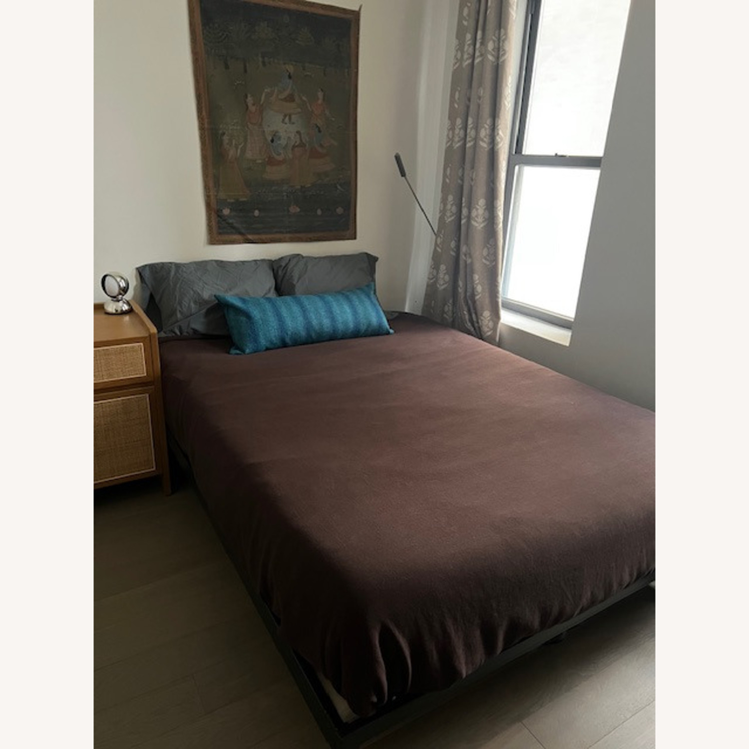 Room & Board Core Dark Gray Metal Queen Bed - image-5